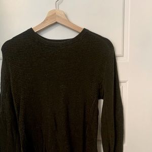 Olive Green Vince Waffle Tee